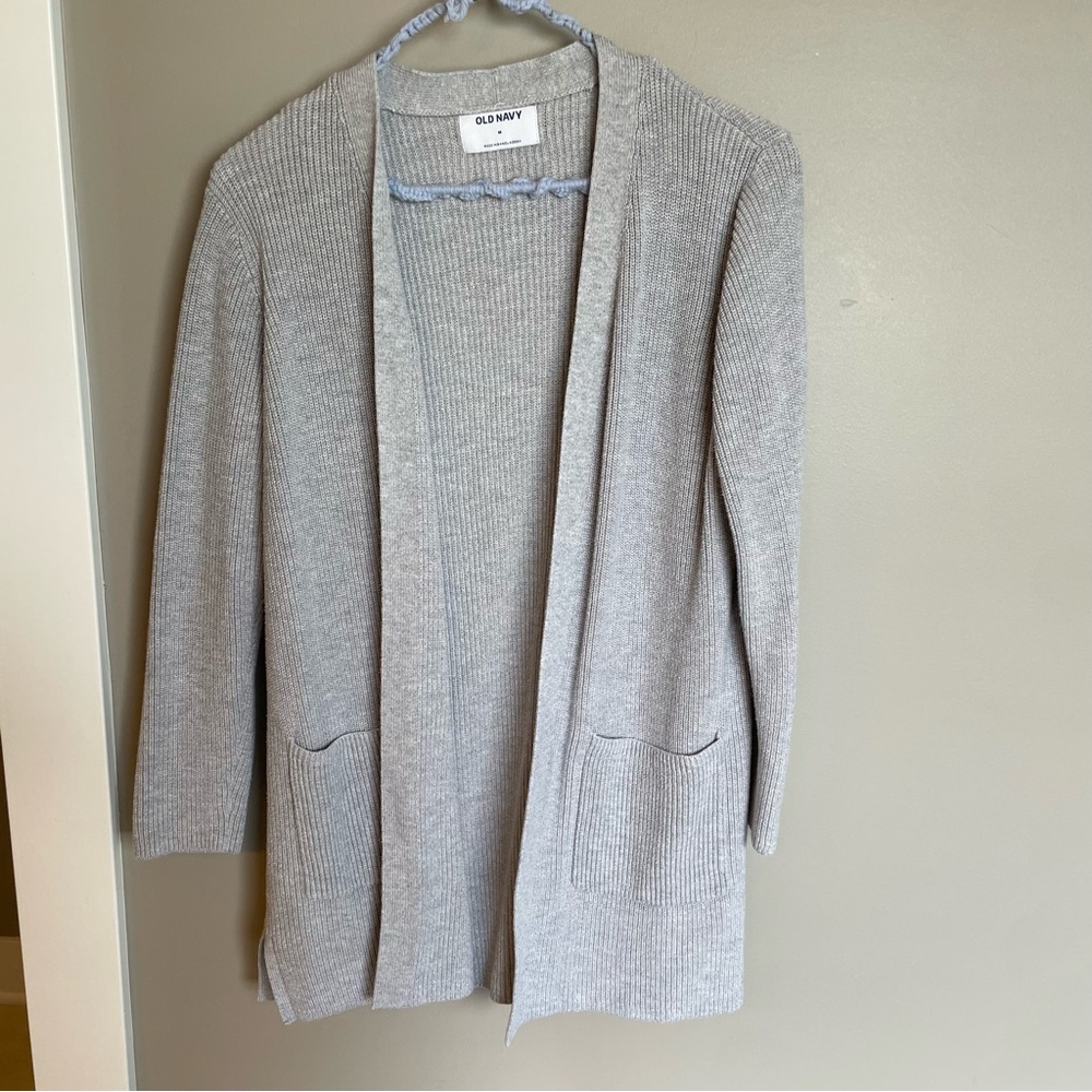 Old Navy Gray Open-Front Cardigan Soft Knit
